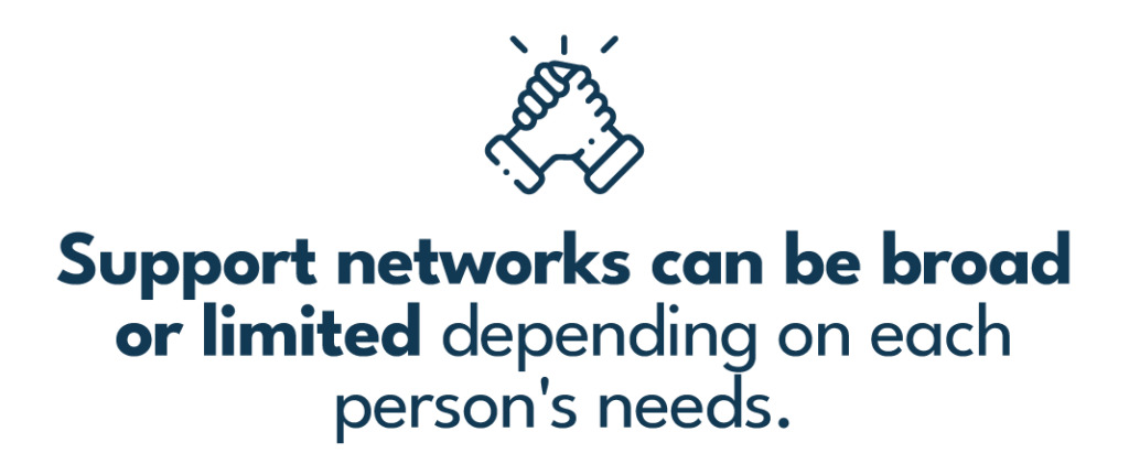 A support network is essential for recovery!